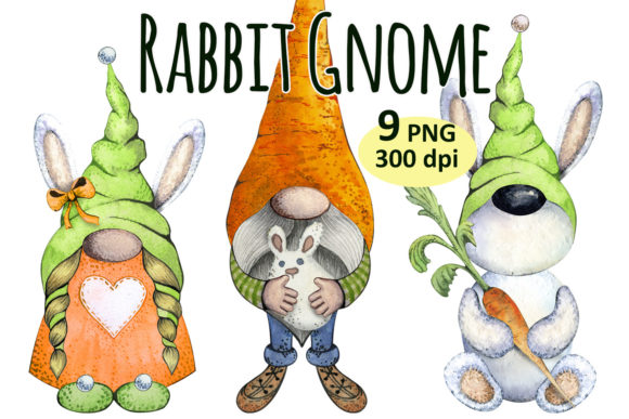 Download Easter Bunny Rabbit Gnome &amp; Carrot Png - Premium Resources
